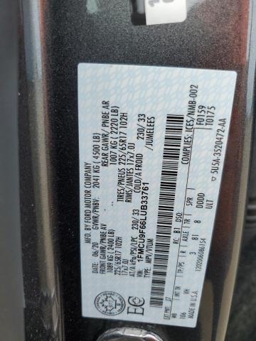 1FMCU9F66LUB33761 2020 FORD ESCAPE, photo no. 13