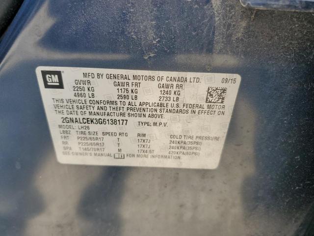 2GNALCEK3G6138177 Chevrolet EQUINOX LT