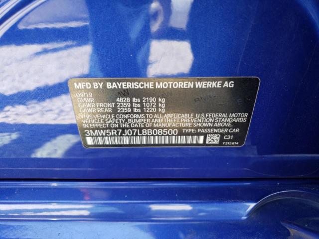 3MW5R7J07L8B08500 BMW 330XI