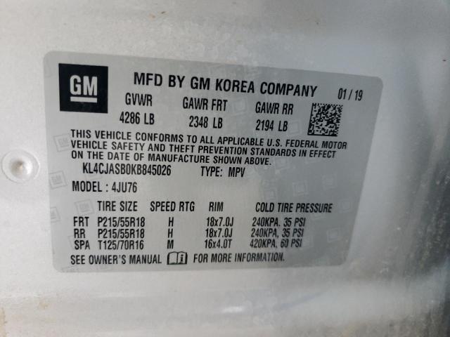 KL4CJASB0KB845026 Buick Encore Preferred