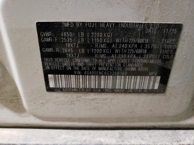 2016 SUBARU OUTBACK 3. - 4S4BSENC6G3258160