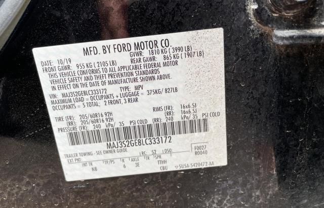 MAJ3S2GE8LC333172 Ford Ecosport Se