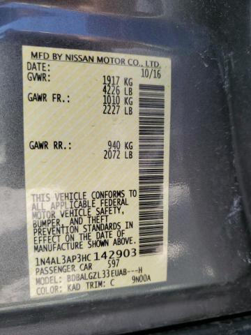 1N4AL3AP3HC142903 Nissan ALTIMA 2.5