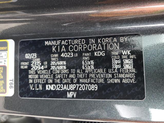 KNDJ23AU8P7207089 KIA SOUL LX