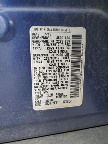 JN8AT2MT7JW489561 Nissan ROGUE S