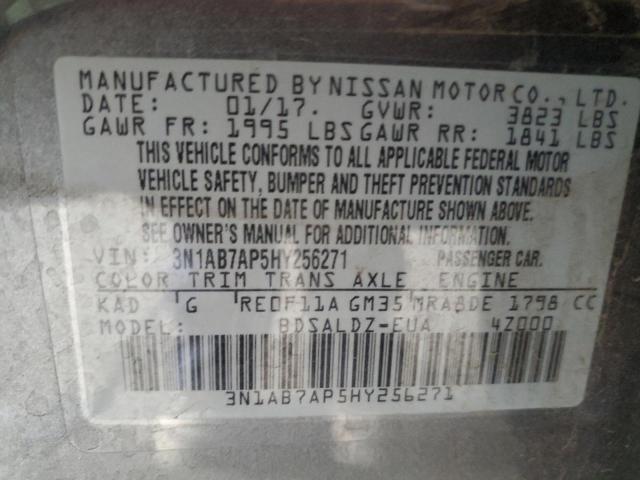 3N1AB7AP5HY256271 Nissan SENTRA S