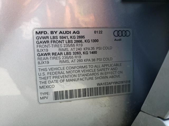 WA1E2AFY9N2061016 2022 AUDI Q5, photo no. 12