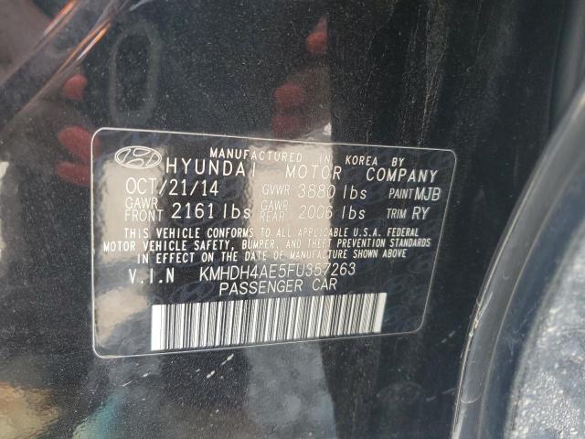 KMHDH4AE5FU357263 Hyundai ELANTRA SE