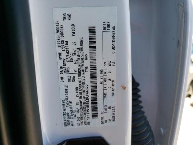 1FTEW1E55JKF44322 Ford F150 Supercrew