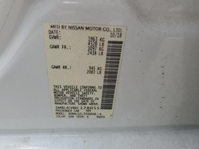 1N4BL4CV8KC128055 Nissan ALTIMA SR