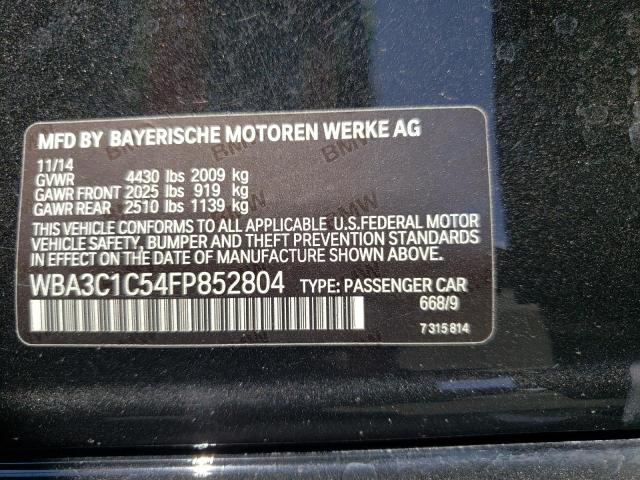WBA3C1C54FP852804 BMW 328 I Sulev