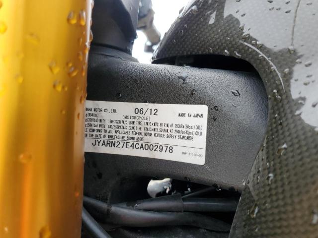 2012 YAMAHA FZ8 N - JYARN27E4CA002978