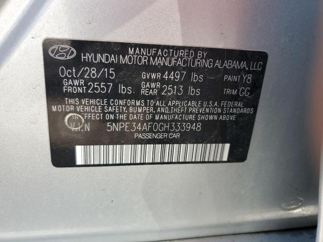 2016 HYUNDAI SONATA SPO - 5NPE34AF0GH333948