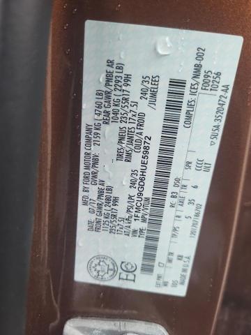2017 FORD ESCAPE SE - 1FMCU9GD6HUE59872