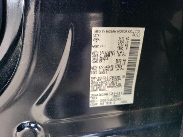 1N6AA1ED3MN524431 Nissan TITAN SV