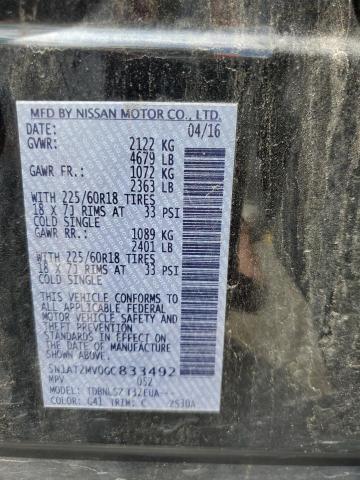 5N1AT2MV0GC833492 Nissan ROGUE S
