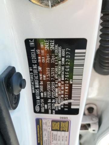 5XYKWDA76FG627377 KIA SORENTO SX