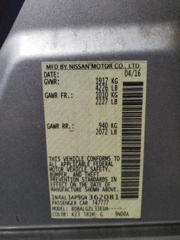 1N4AL3AP9GN362081 Nissan ALTIMA 2.5