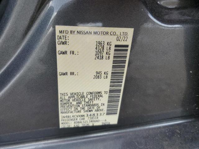 1N4BL4CVXNN348337 Nissan ALTIMA SR