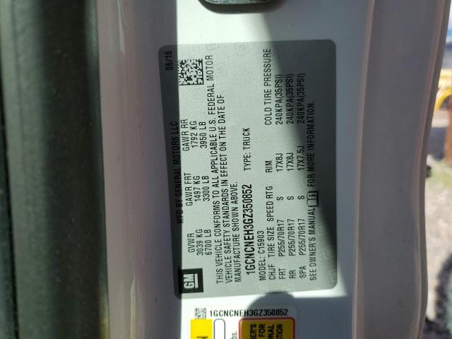 1GCNCNEH3GZ350852 Chevrolet Silverado C1500