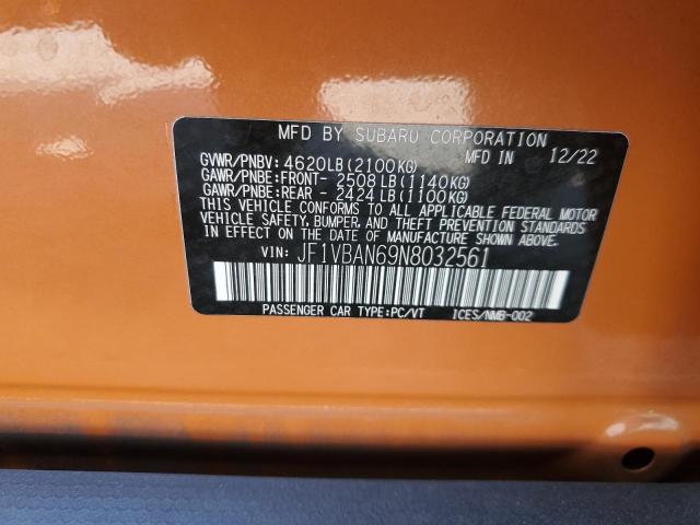 JF1VBAN69N8032561 Subaru Wrx Limited