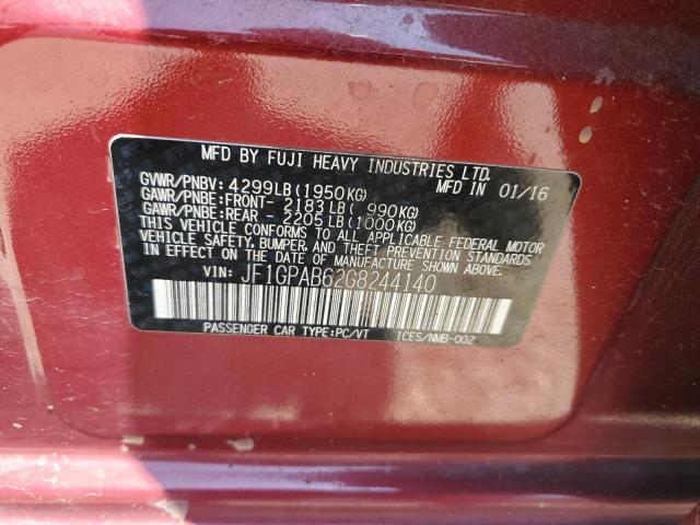 JF1GPAB62G8244140 Subaru Impreza Premium