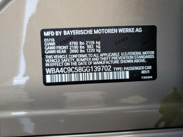 WBA4C9C58GG139702 BMW 428 Xi Gran Coupe Sulev
