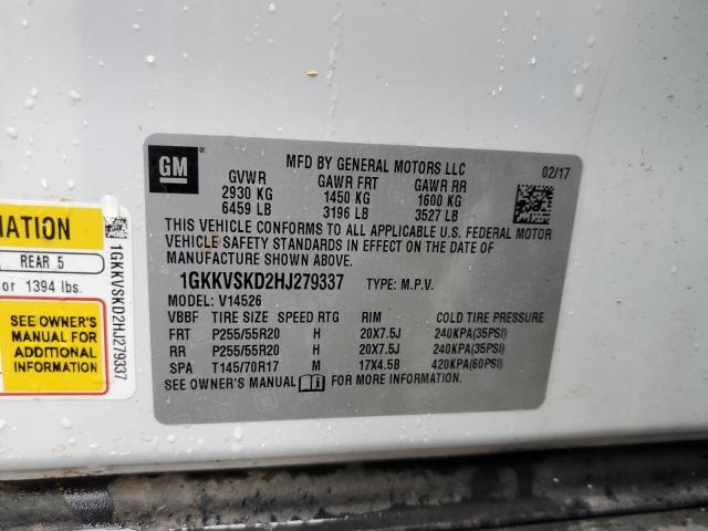 1GKKVSKD2HJ279337 GMC Acadia Limited Slt-2