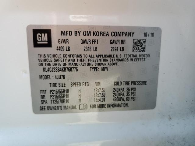 KL4CJ2SB4KB760776 Buick Encore Sport Touring