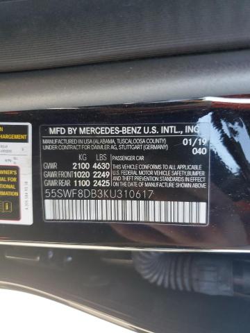 55SWF8DB3KU310617 Mercedes-Benz C 300