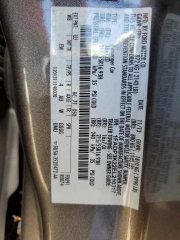 1FADP3K22EL210317 Ford FOCUS SE