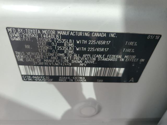 2T3RFREV1JW742449 Toyota Rav4 Adventure