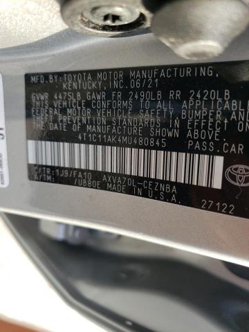 4T1C11AK4MU480845 Toyota CAMRY LE