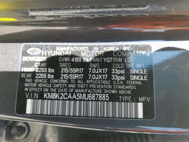 KM8K2CAA5MU687885 Hyundai Kona SEL 12