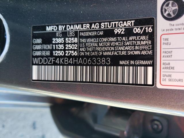 WDDZF4KB4HA063383 Mercedes-Benz E 300 4matic