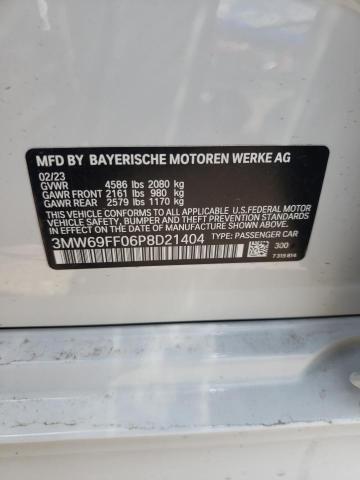 3MW69FF06P8D21404 BMW 330I