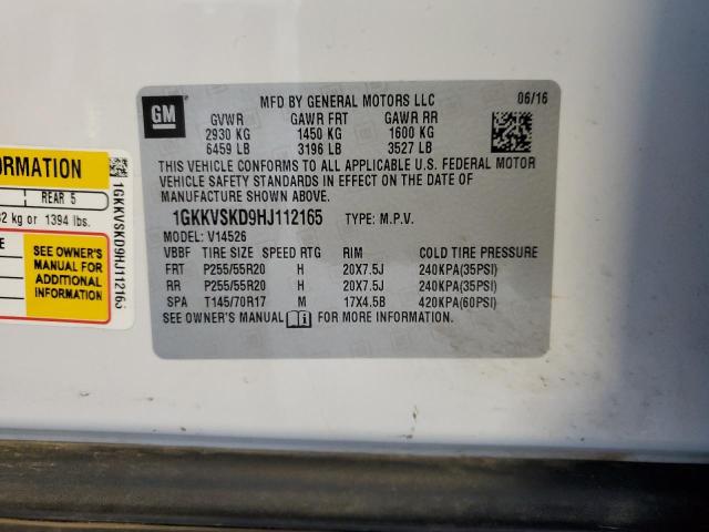 1GKKVSKD9HJ112165 GMC Acadia Limited Slt-2