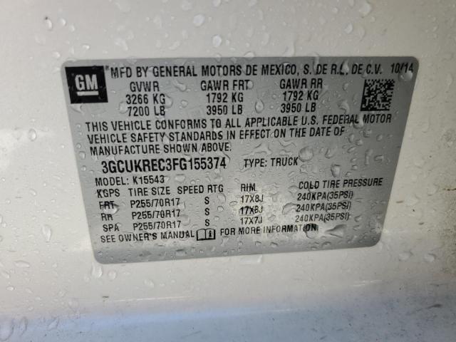2015 CHEVROLET SILVERADO - 3GCUKREC3FG155374