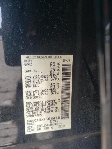 2019 NISSAN TITAN PLAT - 1N6AA1E66KN508416