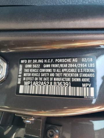 VIN WP1AB2A52JLB36391 2018 Porsche Macan, S no.12