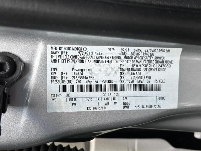 1FAHP3F21CL247089 2012 FORD FOCUS - Image 10