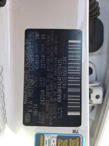 KNAGM4AD4F5078415 KIA OPTIMA HYBRID