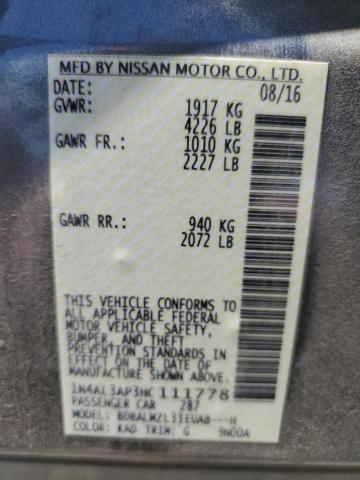 1N4AL3AP3HC111778 Nissan ALTIMA 2.5
