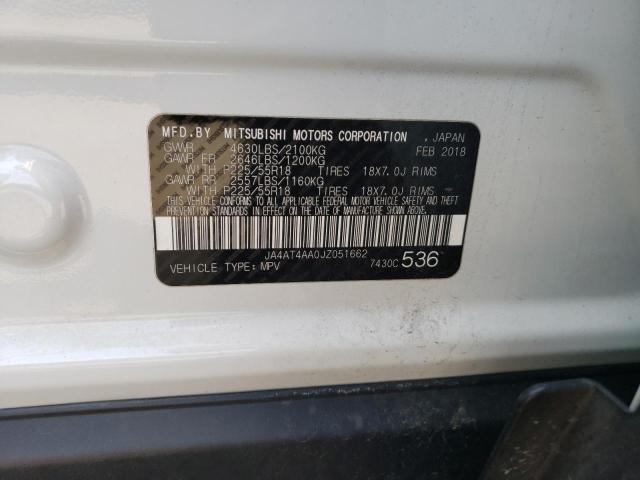 JA4AT4AA0JZ051662 Mitsubishi Eclipse Cross Le