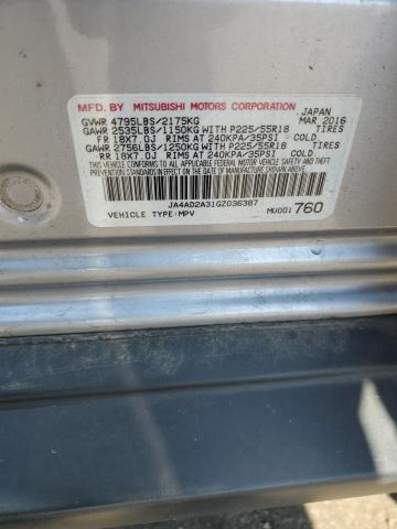 JA4AD2A31GZ036387 Mitsubishi Outlander Es