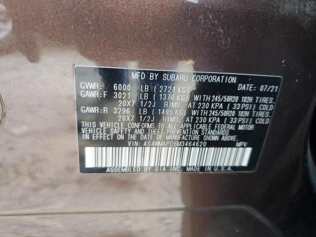 4S4WMAPD6M3464620 Subaru Ascent Limited