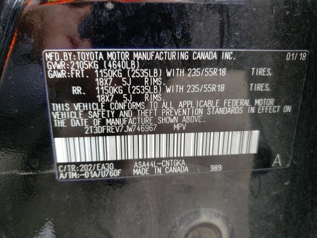2T3DFREV7JW746967 Toyota Rav4 Limited