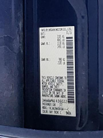 2016 NISSAN 180SX 1N4AA6AP9GC436022