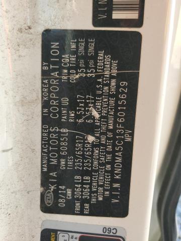 2015 KIA SEDONA L - KNDMA5C13F6015629