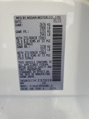 5N1DR3CC5PC237019 Nissan Pathfinder Sl
